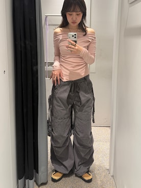 城野香遥さん（レディース・172cm）の春コーディネート