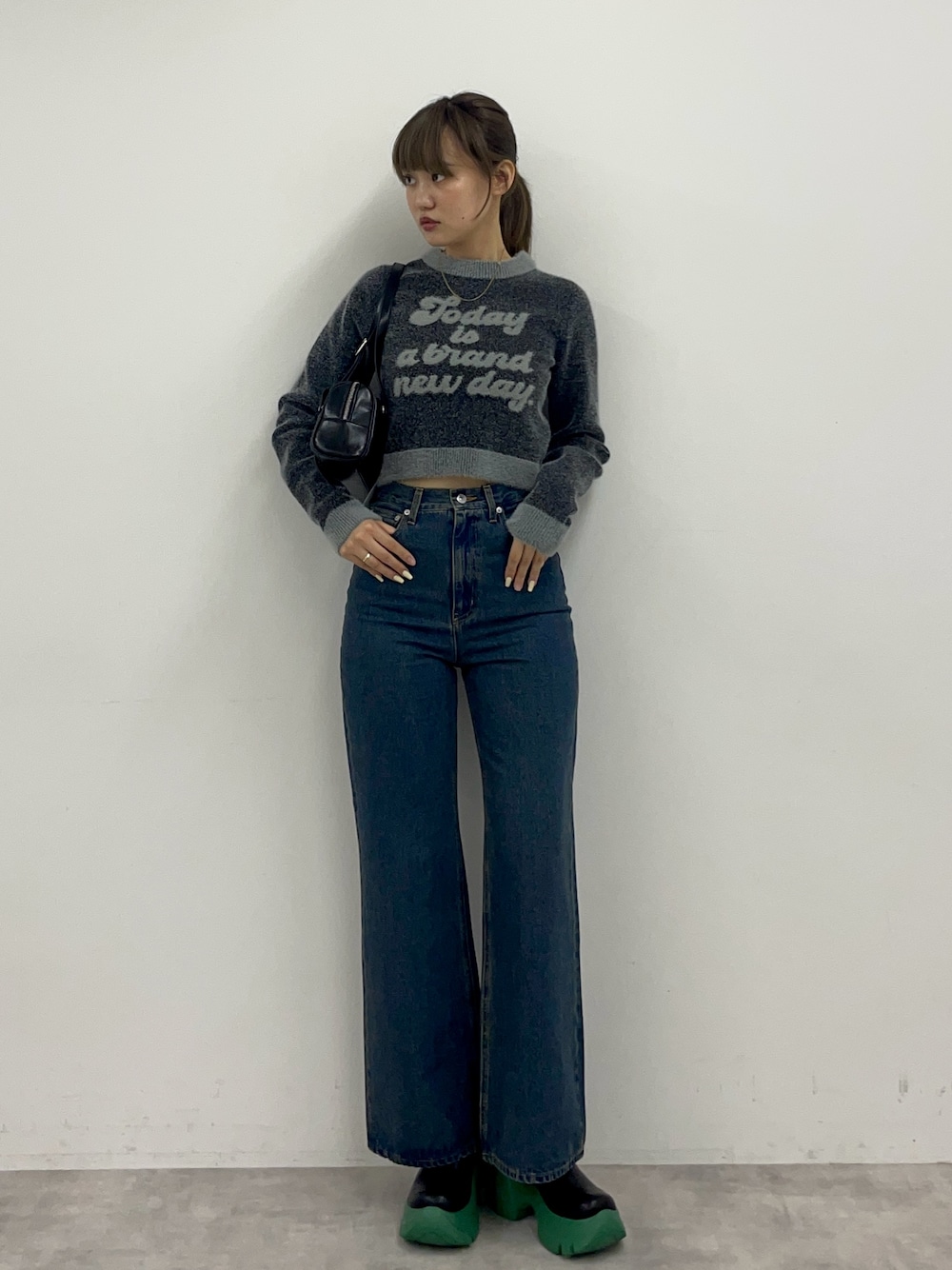 SLY HW STRAIGHT PT-AB ハイウェストストレートパンツエービー SLY - HW STRAIGHT PT-AB ハイウェスト ストレート パンツ