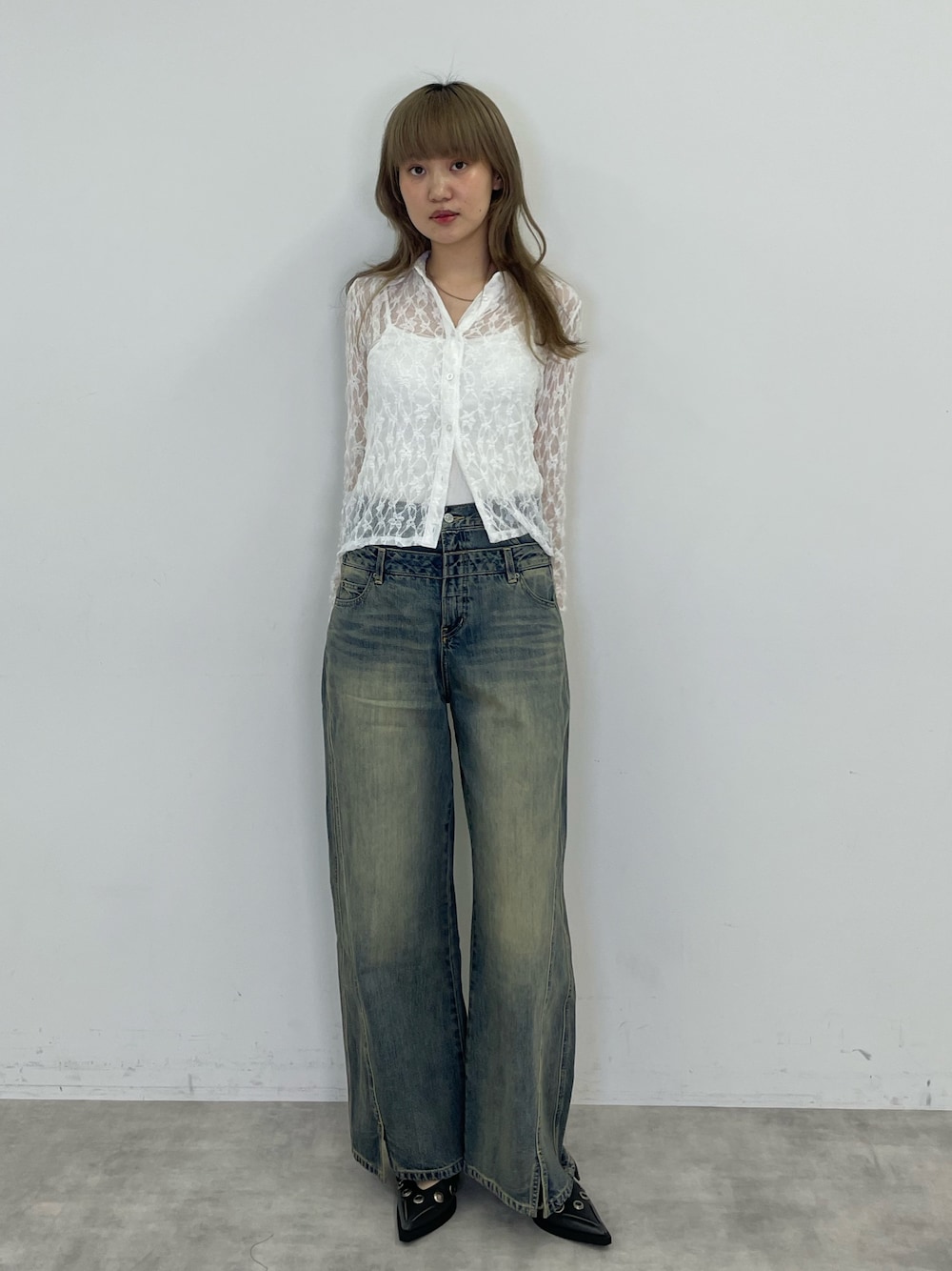 LAYERED STRAIGHT PT-C レイヤード ストレート パンツ シーを