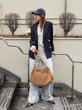 城野香遥さん（レディース・172cm）の冬コーディネート