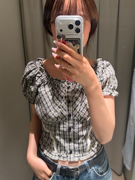 「SLY」｜城野香遥さん（レディース・172cm）の春コーディネート