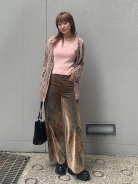 城野香遥さん（骨格ストレート・レディース・172cm）の秋コーディネート