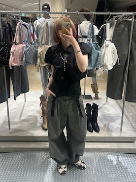 「Six M（シックスエム）のアイテム」を使った、317さん（レディース・165cm）の夏コーディネート