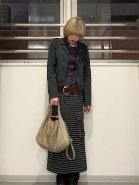 「WHO'S WHO gallery（フーズフーギャラリー）のアイテム（パーカー）」を使った、317さん（レディース・165cm）の夏コーディネート