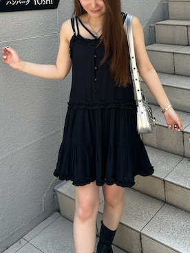 「チュニックワンピ」｜kayoさん（レディース・154cm）の夏コーディネート