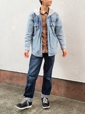 「AEON STYLE（イオンスタイル）のアイテム」を使った、たかやん⭐低身長かわいいコーデさん（メンズ・160cm）の秋コーディネート