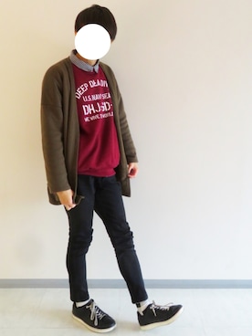 「CROSSPLUS ONLINE（クロスプラスオンライン）のアイテム」を使った、たかやん⭐低身長かわいいコーデさん（メンズ・160cm）の秋コーディネート