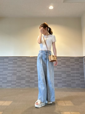 「NIKE（ナイキ）のアイテム」を使った、saaaya_codeさん（レディース・161cm）の夏コーディネート