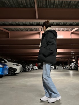 「rienda（リエンダ）のアイテム（ダウンジャケット/コート）」を使った、saaaya_codeさん（レディース・161cm）の冬コーディネート