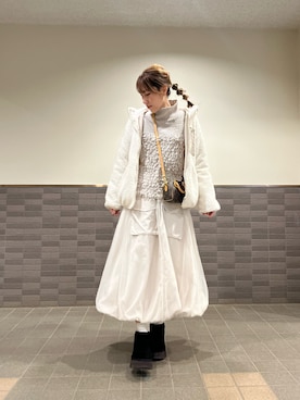 「classicalelf（クラシカルエルフ）のアイテム（ブルゾン）」を使った、saaaya_codeさん（レディース・161cm）の秋コーディネート