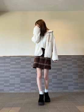 「classicalelf（クラシカルエルフ）のアイテム（ブルゾン）」を使った、saaaya_codeさん（レディース・161cm）の秋コーディネート