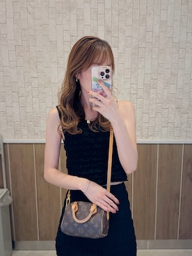 「アイテム（ニット/セーター）」を使った、saaaya_codeさん（レディース・161cm）の夏コーディネート