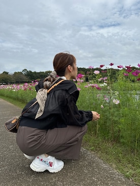 「AZUL by moussy（アズールバイマウジー）のアイテム」を使った、saaaya_codeさん（レディース・161cm）の秋コーディネート