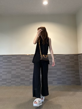 「AZUL by moussy（アズールバイマウジー）のアイテム」を使った、saaaya_codeさん（レディース・161cm）の夏コーディネート