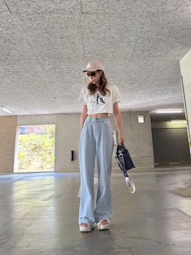 「NIKE（ナイキ）のアイテム」を使った、saaaya_codeさん（レディース・161cm）の夏コーディネート