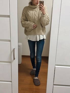 saaaya_codeさん（レディース・161cm）の冬コーディネート
