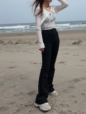 「ZARA（ザラ）のアイテム（スニーカー）」を使った、chocona34さん（レディース・158cm）の秋コーディネート