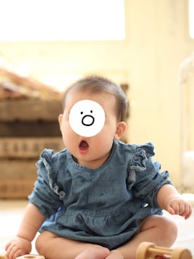 「韓国コーデ」｜いぶきちさん（キッズ・80cm）の秋コーディネート