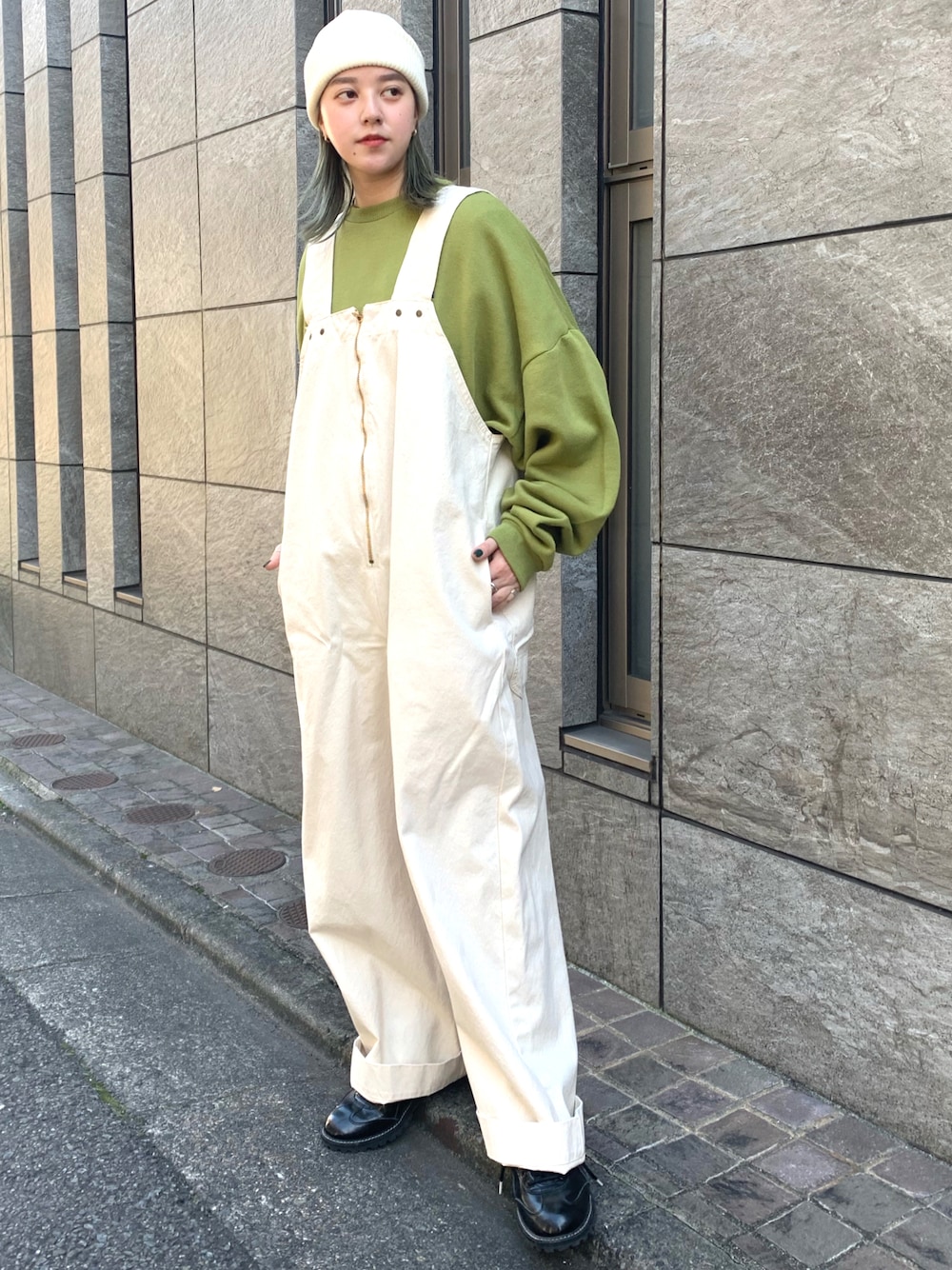 Lee（リー）の「Lee/リー ジップ＆ピスネームデザイン ワイドバルーン