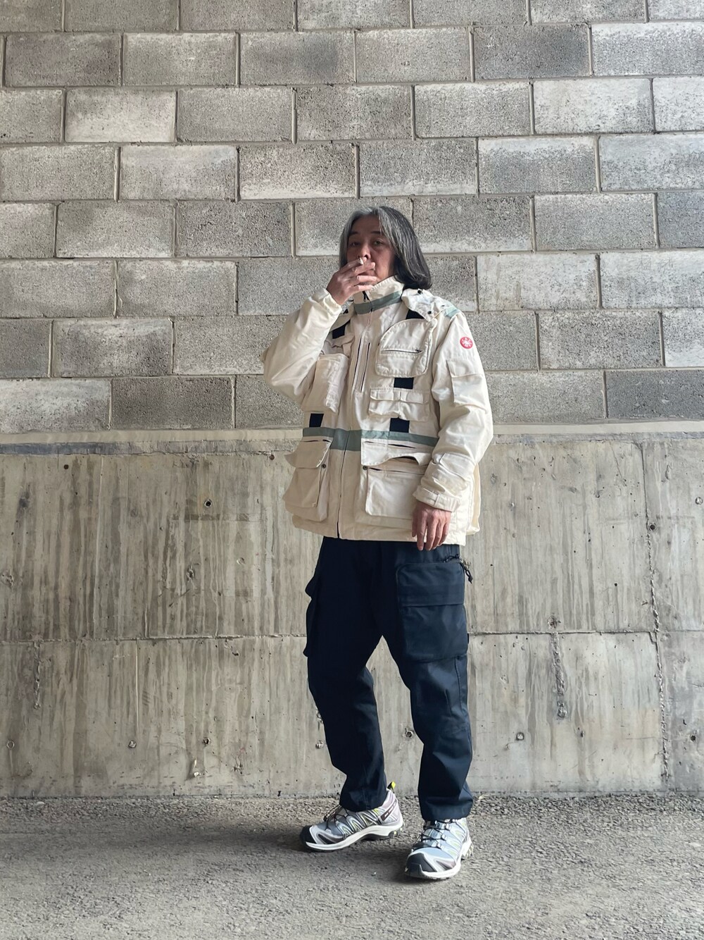 「ootd」｜「C.Eのアイテム（ジャケット/アウター、ホワイト系）」を使った、Kimさん（メンズ・171cm）の秋コーディネートの1枚目の写真