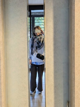 「アイテム（マフラー、その他）」を使った、コママオさん（レディース・160cm）の秋コーディネート