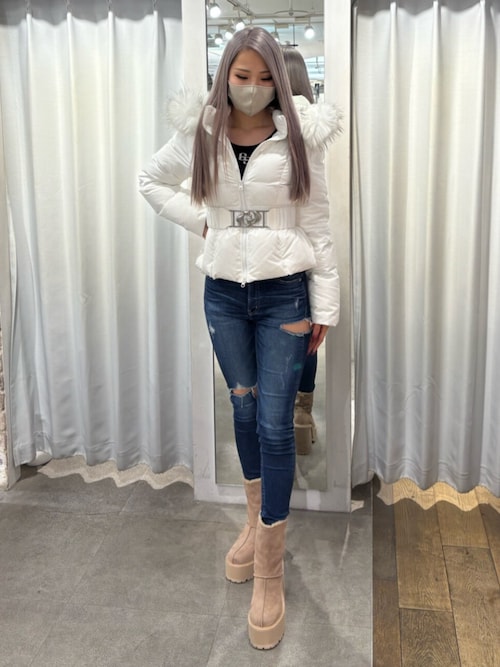 GDベルト付きショートダウンコート（ダウンジャケット/コート）｜GYDA