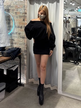 「GYDA（ジェイダ）のアイテム（ワンピース）」を使った、yunaさん（レディース・156cm）の秋コーディネート