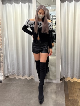 yunaさん（レディース・156cm）の冬コーディネート