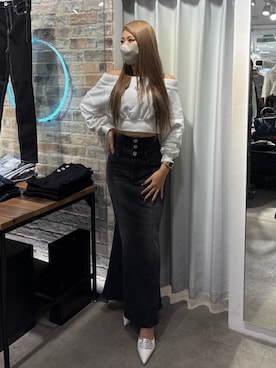 「GYDA（ジェイダ）のアイテム（パンプス）」を使った、yunaさん（レディース・156cm）の秋コーディネート