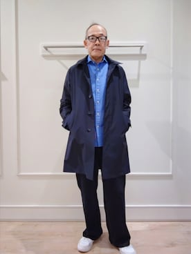 「NOLLEY'S LIGHT（ノーリーズライト）のアイテム」を使った、wataさん（メンズ・173cm）の冬コーディネート