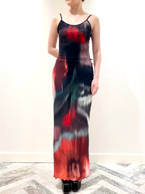 美品✨デシグアル　XL パワーネット マキシワンピース　近年モデル　タイダイ柄 美品✨デシグアル XL パワーネット マキシワンピース 近年モデル