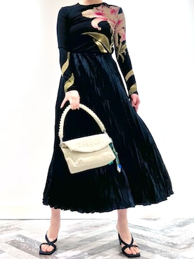 「Desigual（デシグアル）のアイテム（サンダル）」を使った、Desigual 神戸阪急 STAFFさん（レディース・168cm）の夏コーディネート