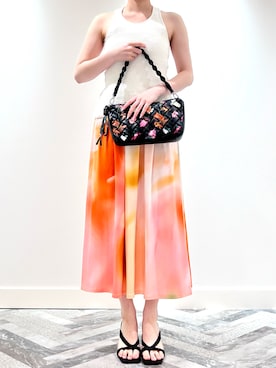 「アイテム（ワンピース）」を使った、Desigual 神戸阪急 STAFFさん（レディース・168cm）の夏コーディネート