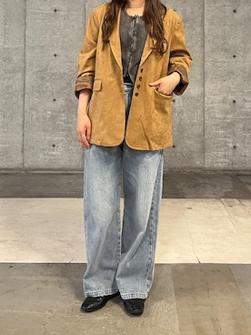 「SENSE OF PLACE by URBAN RESEARCH（センスオブプレイスバイアーバンリサーチ）のアイテム（Tシャツ/カットソー）」を使った、akariさん（レディース・157cm）の秋コーディネート