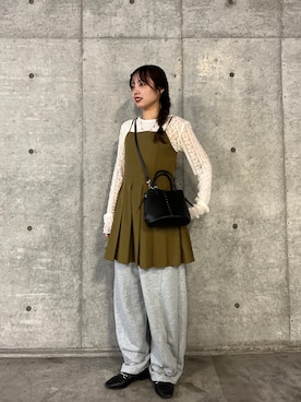 「プリーツ」｜akariさん（レディース・157cm）の秋コーディネート