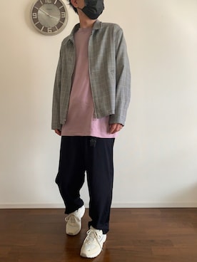 「UNIVERSAL OVERALL（ユニバーサルオーバーオール）のアイテム（ブルゾン）」を使った、zubolazさん（メンズ・168cm）の夏コーディネート