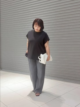 「骨ストレート」｜「アイテム（サンダル）」を使った、nar18さん（レディース・156cm）の夏コーディネート
