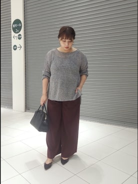 「ワイドパンツ 」｜nar18さん（レディース・156cm）の夏コーディネート