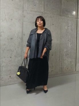 「アイテム（タンクトップ）」を使った、nar18さん（レディース・156cm）の秋コーディネート