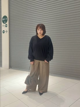 「骨スト×低身長」｜「アイテム（パンプス）」を使った、nar18さん（レディース・156cm）の夏コーディネート