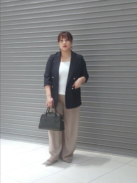 「アイテム（ボストンバッグ）」を使った、nar18さん（レディース・156cm）の夏コーディネート