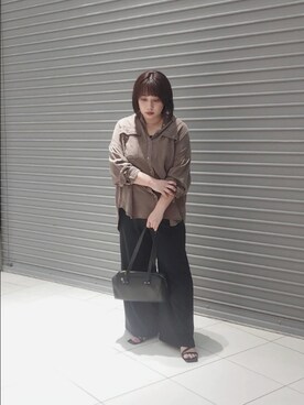 「アイテム（ショルダーバッグ）」を使った、nar18さん（レディース・156cm）の夏コーディネート
