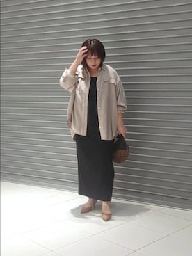 「骨スト×低身長」｜「アイテム（パンプス）」を使った、nar18さん（レディース・156cm）の夏コーディネート