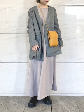 「URBAN RESEARCH Sonny Label（アーバンリサーチサニーレーベル）のアイテム（その他アウター）」を使った、アコさん（レディース・148cm）の冬コーディネート
