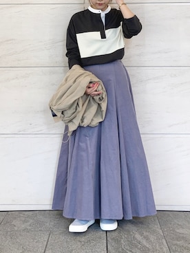 「URBAN RESEARCH Sonny Label（アーバンリサーチサニーレーベル）のアイテム（ブルゾン）」を使った、アコさん（レディース・148cm）の秋コーディネート