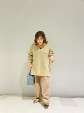 「ZIPニット」｜IKUMIさん（レディース・153cm）の秋コーディネート