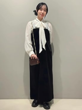 「アイテム（ポーチ、ブラウン系）」を使った、mklz_s2さん（レディース・152cm）の秋コーディネート