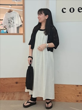 「いつもありがとうございます」｜「アイテム（ワンピース/ドレス）」を使った、coenなるせさん（レディース・157cm）の春コーディネート