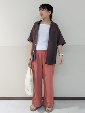 「coenスタッフスタイリング」｜「アイテム（その他）」を使った、coenなるせさん（レディース・157cm）の夏コーディネート