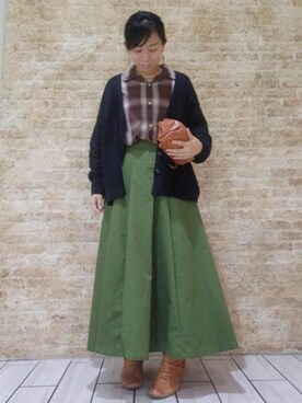 「coenスタッフスタイリング」｜「アイテム（その他）」を使った、coenなるせさん（レディース・157cm）の秋コーディネート